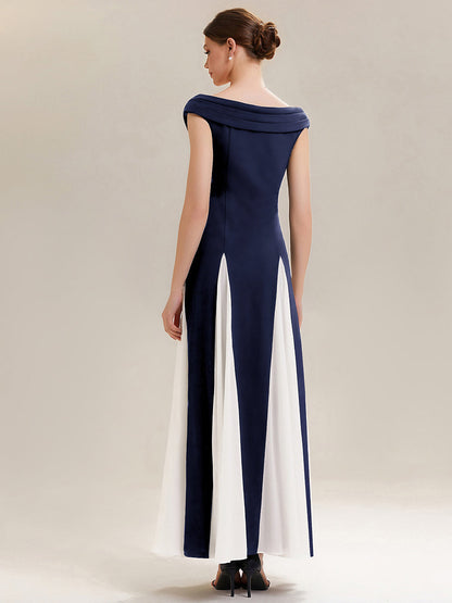 ever ONYX|Elegant Design Knit Cap Sleeve Formal Dress