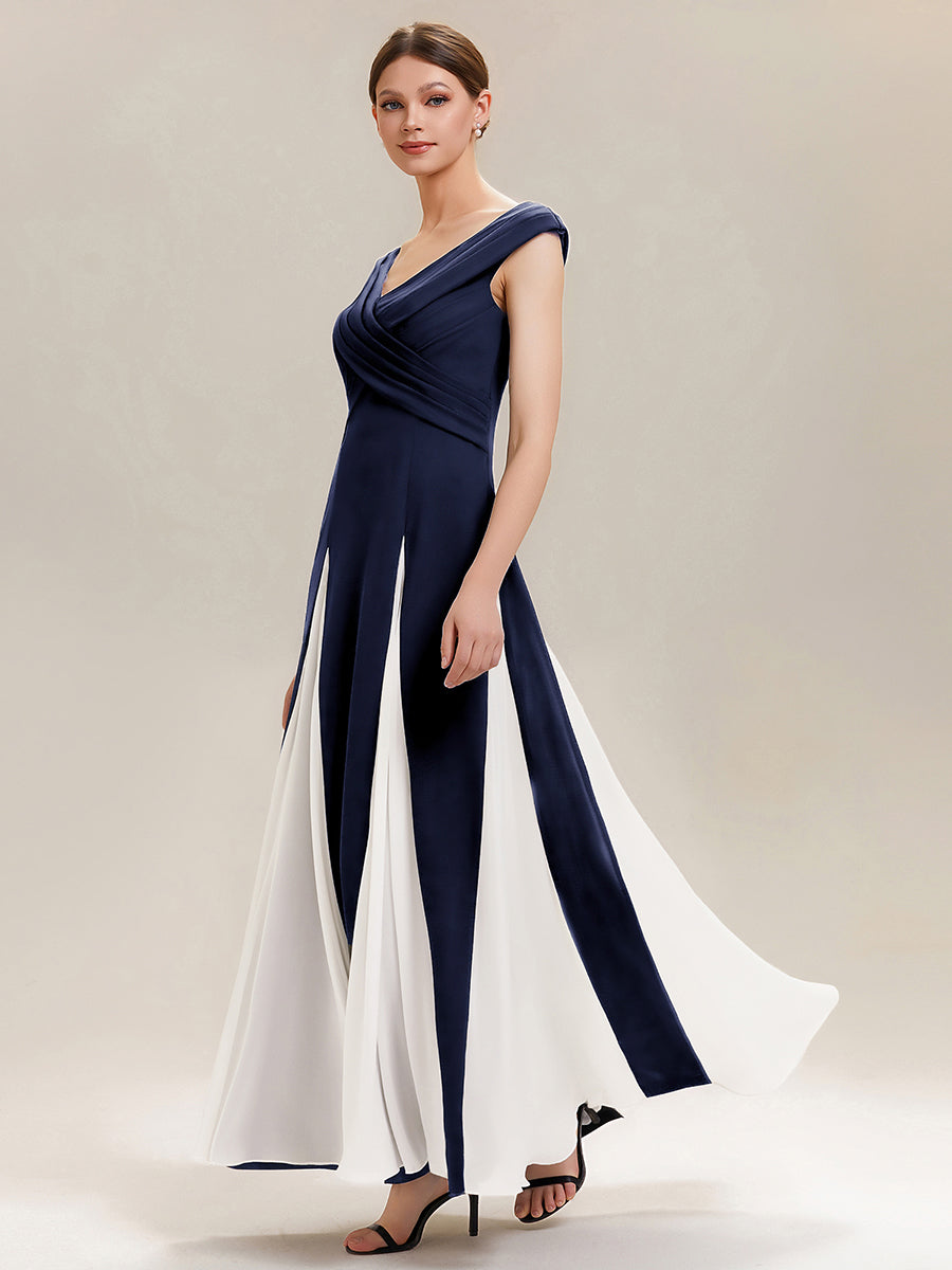 ever ONYX|Elegant Design Knit Cap Sleeve Formal Dress