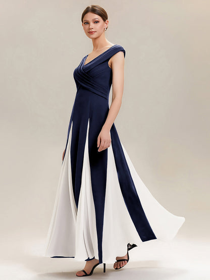 ever ONYX|Elegant Design Knit Cap Sleeve Formal Dress