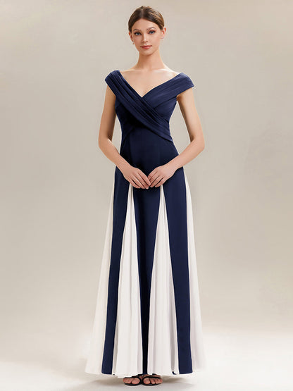 ever ONYX|Elegant Design Knit Cap Sleeve Formal Dress