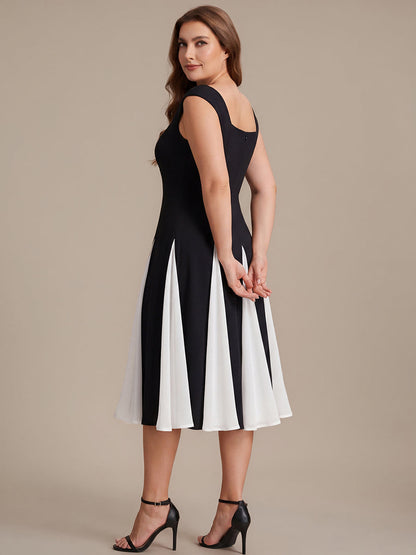 Plus Size Cap Sleeve Wedding Guest Dress