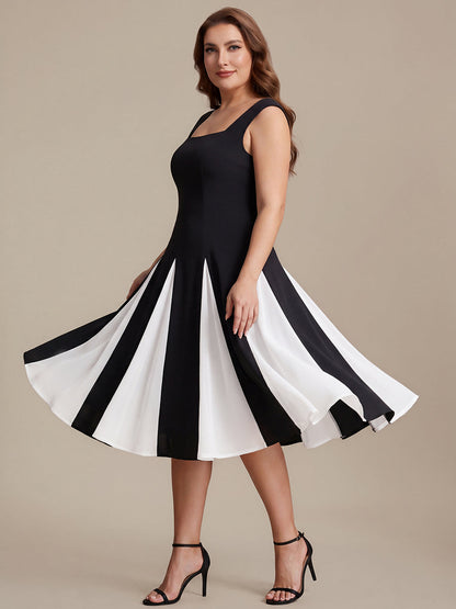 Plus Size Cap Sleeve Wedding Guest Dress