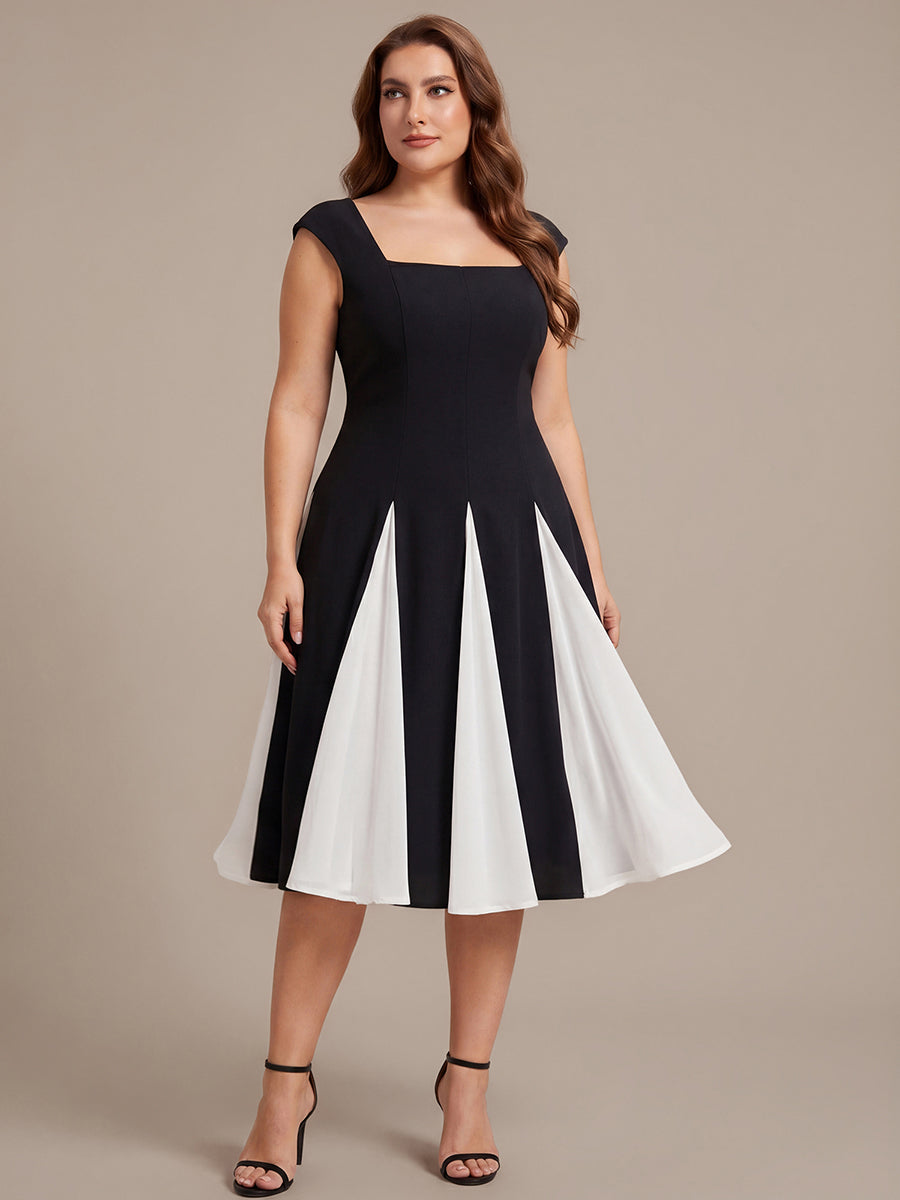 Plus Size Cap Sleeve Wedding Guest Dress