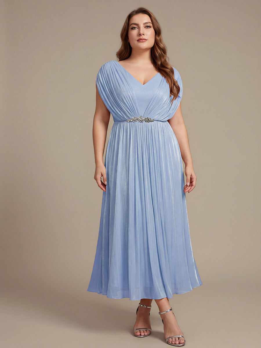 Sea-island filament fabircs Batwing Sleeve Wedding Guest Dress