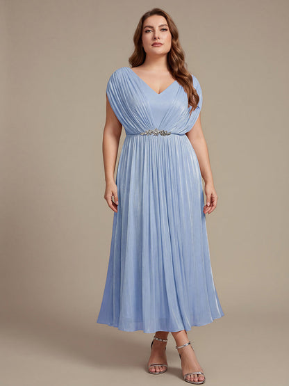 Plus Size Sea-island filament fabircs Wedding Guest Dress