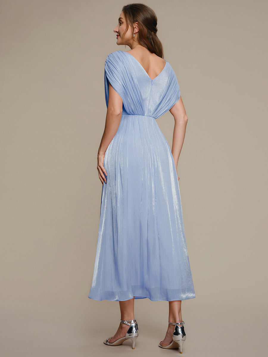 Sea-island filament fabircs Batwing Sleeve Wedding Guest Dress