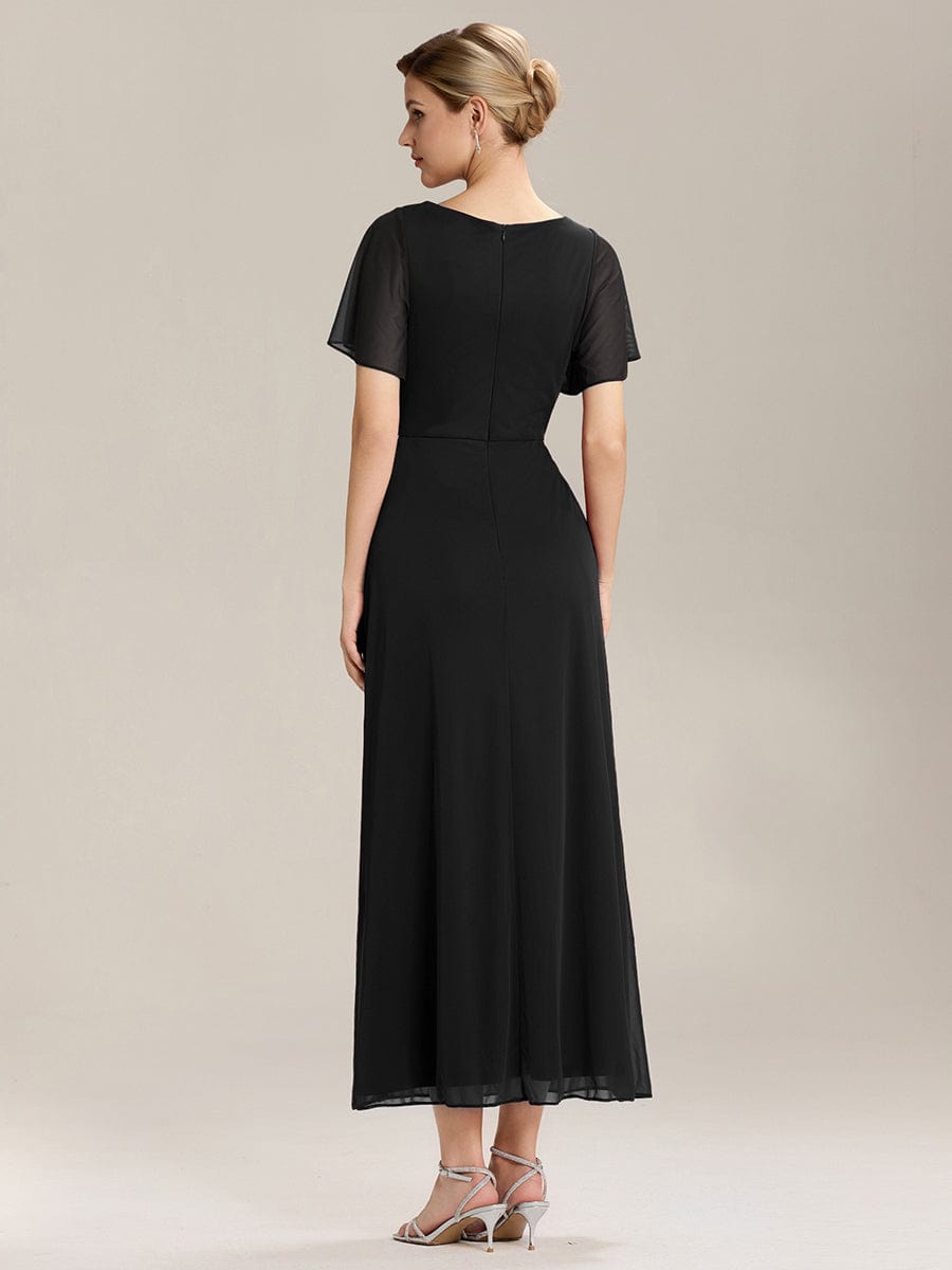 ever MARIEL|Side Split Chiffon Ruffle Sleeve Dress