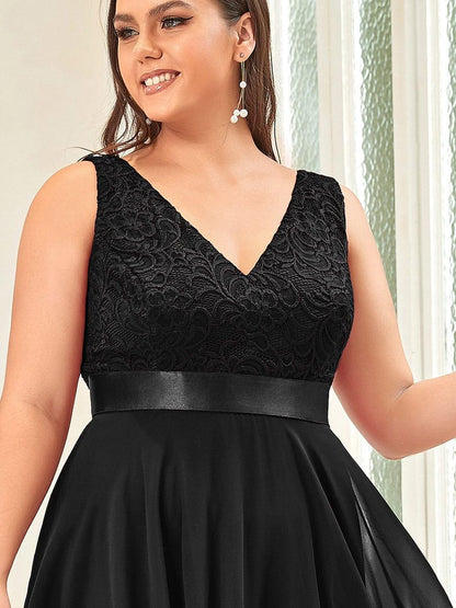 pretty COSTA|Stunning V Neck Prom Lace Dress for Women