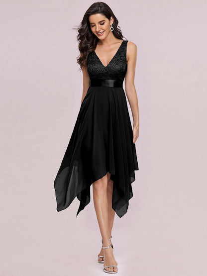 pretty COSTA|Stunning V Neck Prom Lace Dress for Women