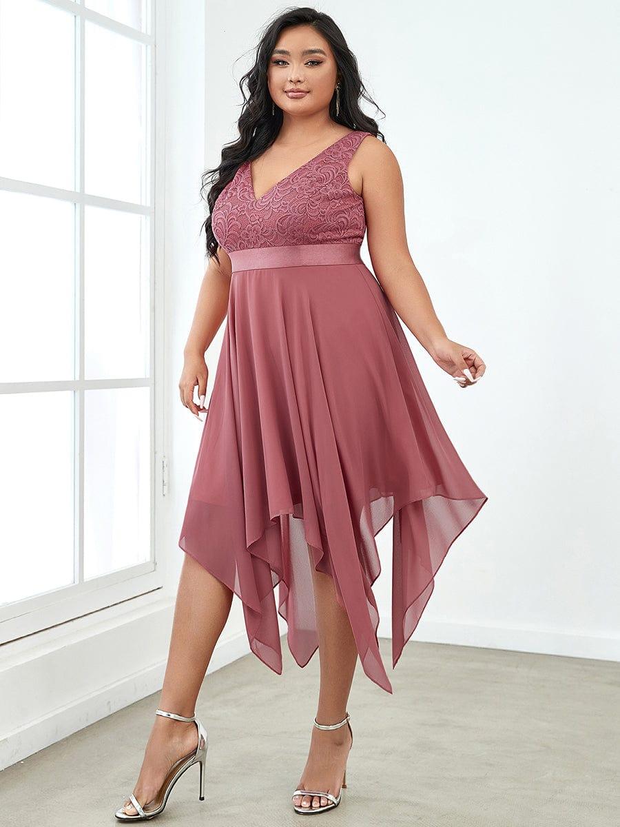 pretty COSTA|Stunning V Neck Prom Lace Dress for Women