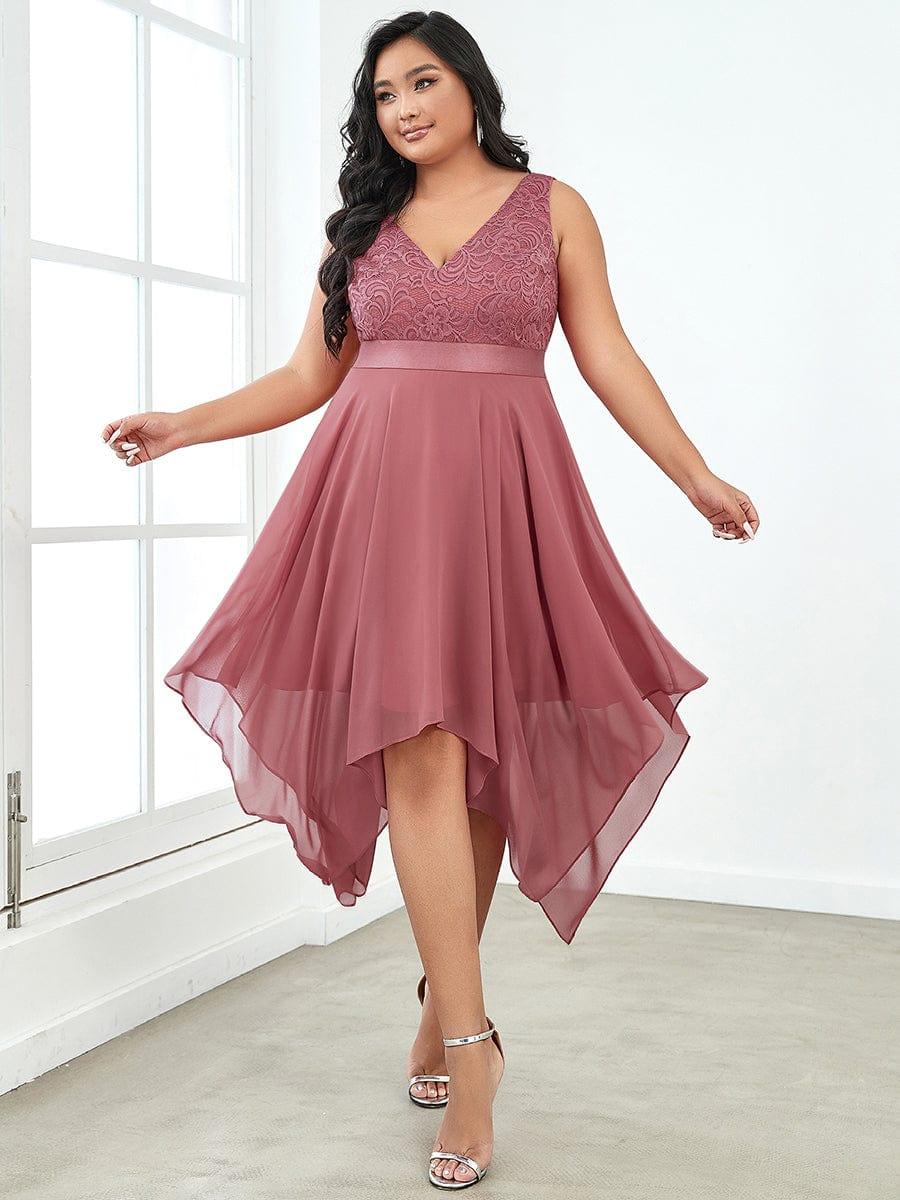 pretty COSTA|Stunning V Neck Prom Lace Dress for Women