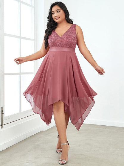 pretty COSTA|Stunning V Neck Prom Lace Dress for Women