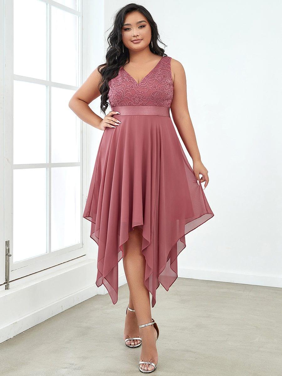 pretty COSTA|Stunning V Neck Prom Lace Dress for Women