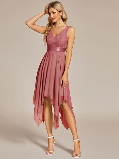 pretty COSTA|Stunning V Neck Prom Lace Dress for Women