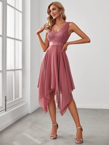 pretty COSTA|Stunning V Neck Prom Lace Dress for Women