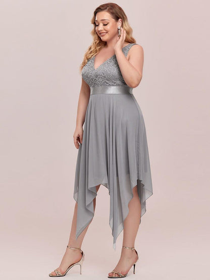 pretty COSTA|Stunning V Neck Prom Lace Dress for Women