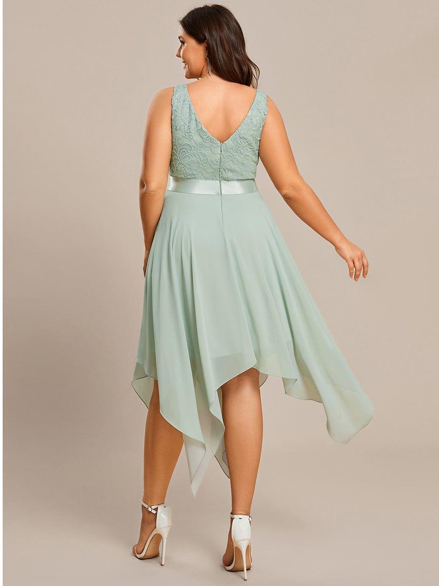 pretty COSTA|Stunning V Neck Prom Lace Dress for Women