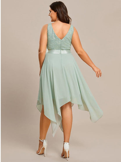 pretty COSTA|Stunning V Neck Prom Lace Dress for Women