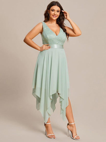 pretty COSTA|Stunning V Neck Prom Lace Dress for Women