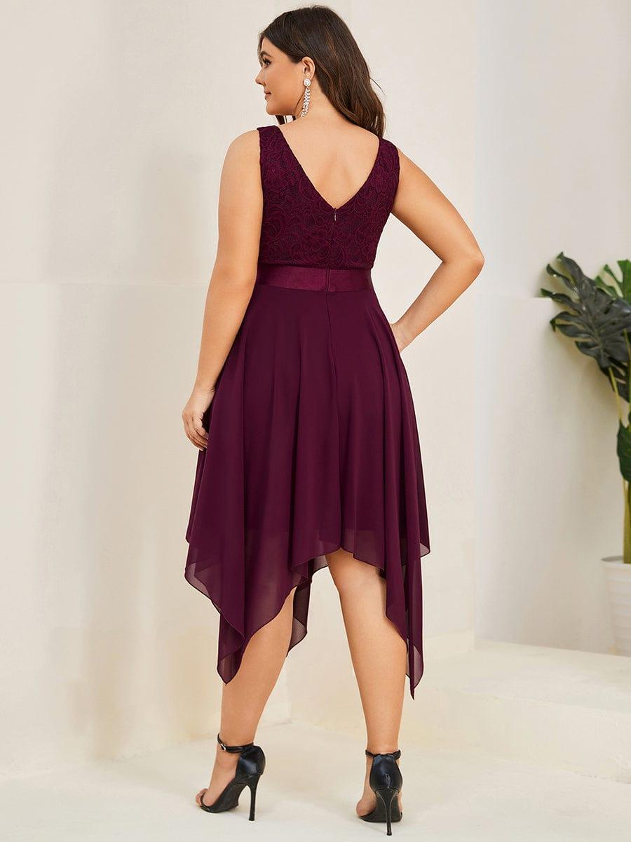 pretty COSTA|Stunning V Neck Prom Lace Dress for Women