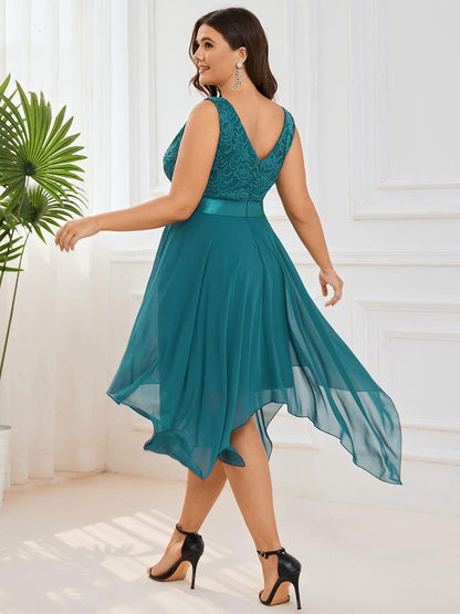 pretty COSTA|Stunning V Neck Prom Lace Dress for Women