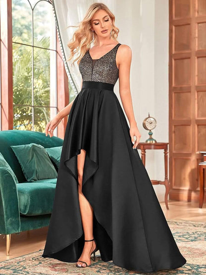 ever ALYNA|Sparkly High-Low Cruise Journey Dress