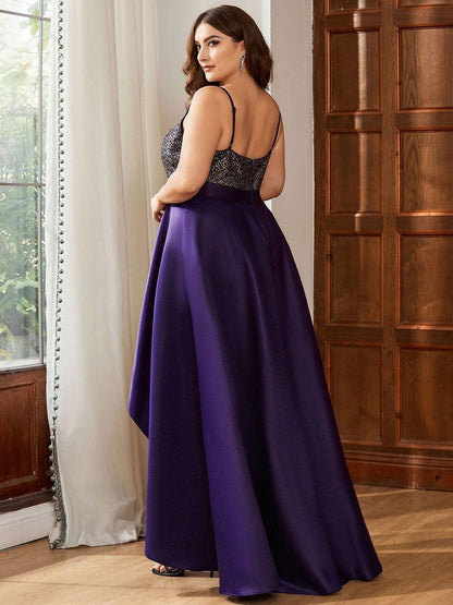 ever ALYNA|Sparkly Bodice High Low Prom Dresses for Women