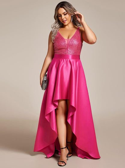 ever ALYNA|Sparkly Bodice High Low Prom Dresses for Women