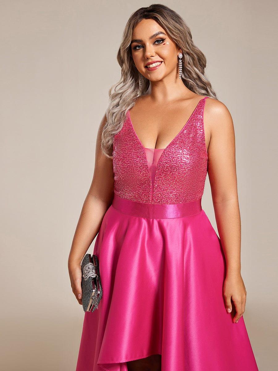 ever ALYNA|Sparkly Bodice High Low Prom Dresses for Women