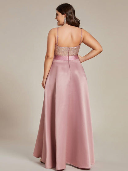 ever ALYNA|Sparkly Bodice High Low Prom Dresses for Women