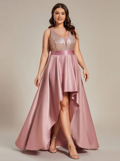ever ALYNA|Sparkly Bodice High Low Prom Dresses for Women