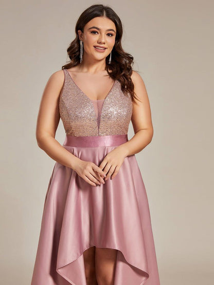 ever ALYNA|Sparkly Bodice High Low Prom Dresses for Women