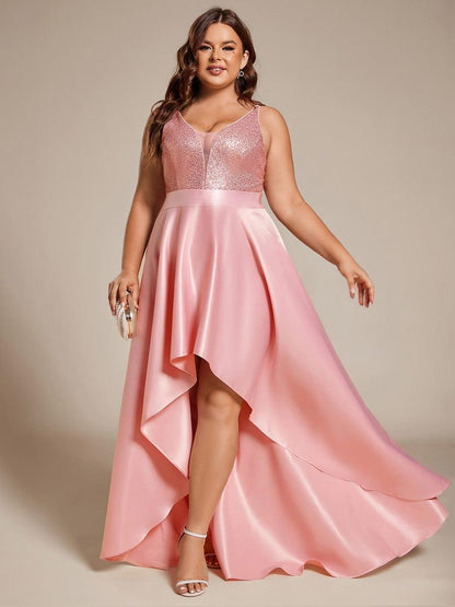 ever ALYNA|Sparkly Bodice High Low Prom Dresses for Women