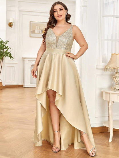 ever ALYNA|Sparkly Bodice High Low Prom Dresses for Women