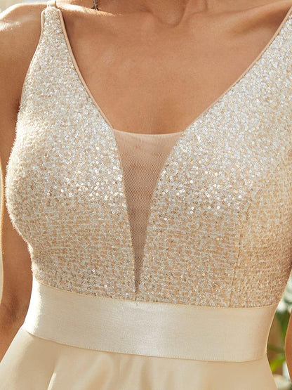 ever ALYNA|Sparkly High-Low Cruise Journey Dress