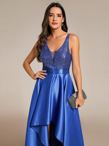ever ALYNA|Sparkly Bodice High Low Prom Dresses for Women