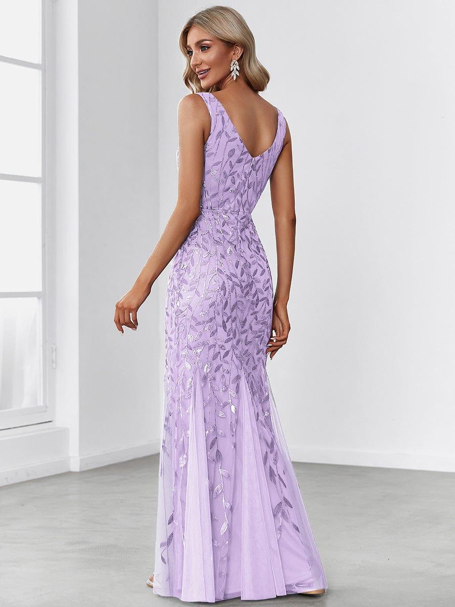 ever ORIEL|Women's Double V-Neck Fishtail Sequin Evening Dress