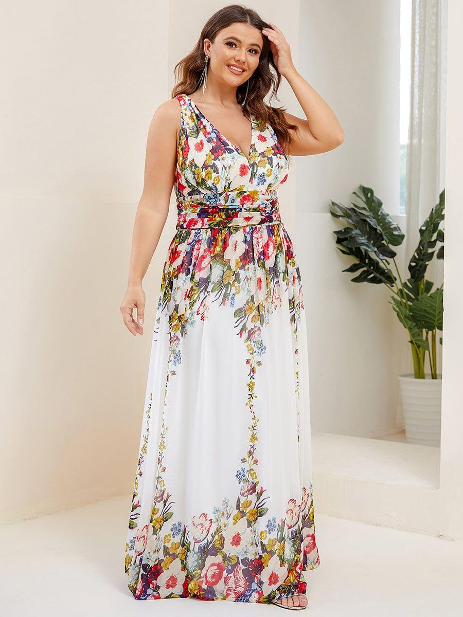 ever HUSH|Chiffon Empire Waist Sleeveless Pleated Bridesmaid Dress