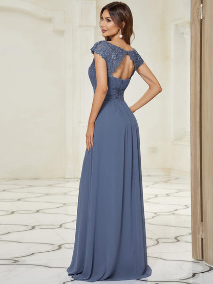 Dusty Blue Bridesmaid Gowns