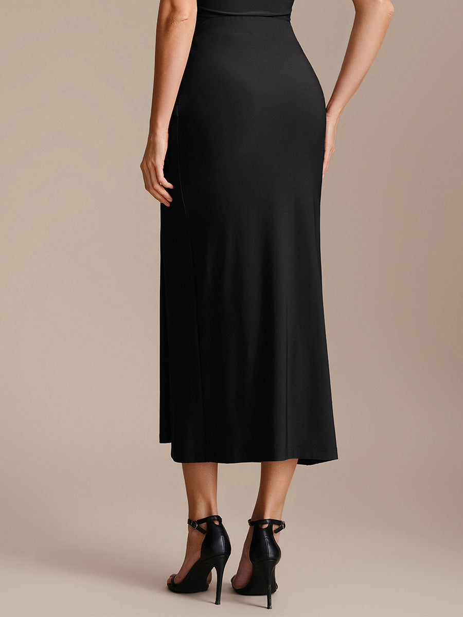 Knot Detail Knit Bodycon Skirts