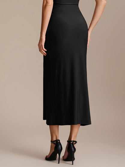 Knot Detail Knit Bodycon Skirts