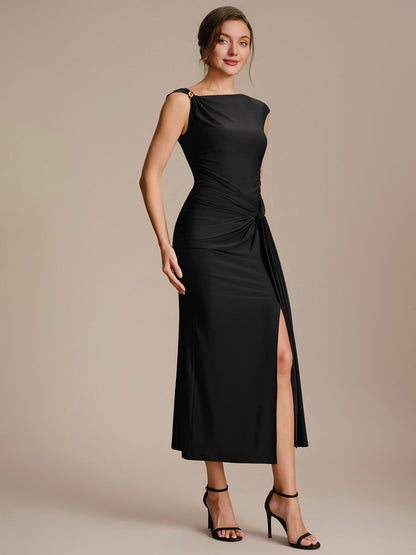Knot Detail Knit Bodycon Skirts