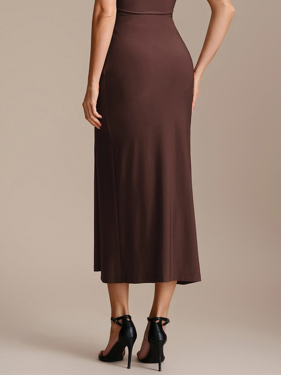 Knot Detail Knit Bodycon Skirts