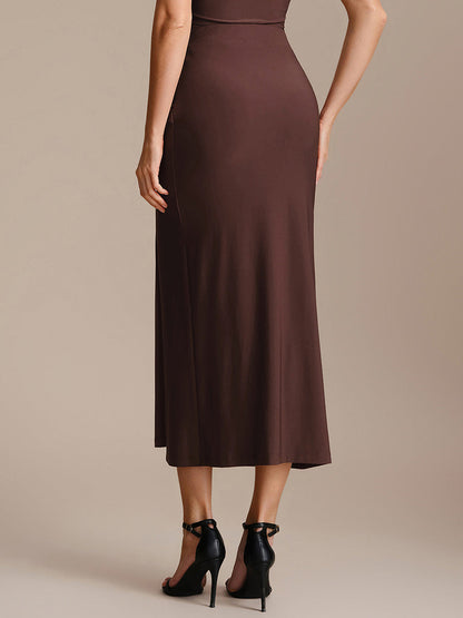 Knot Detail Knit Bodycon Skirts