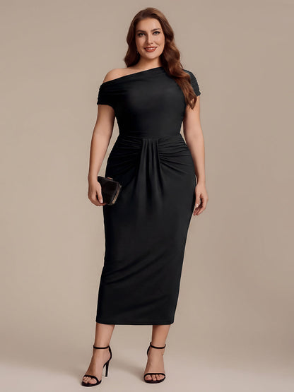 Knit Bodycon Midi Length Skirts