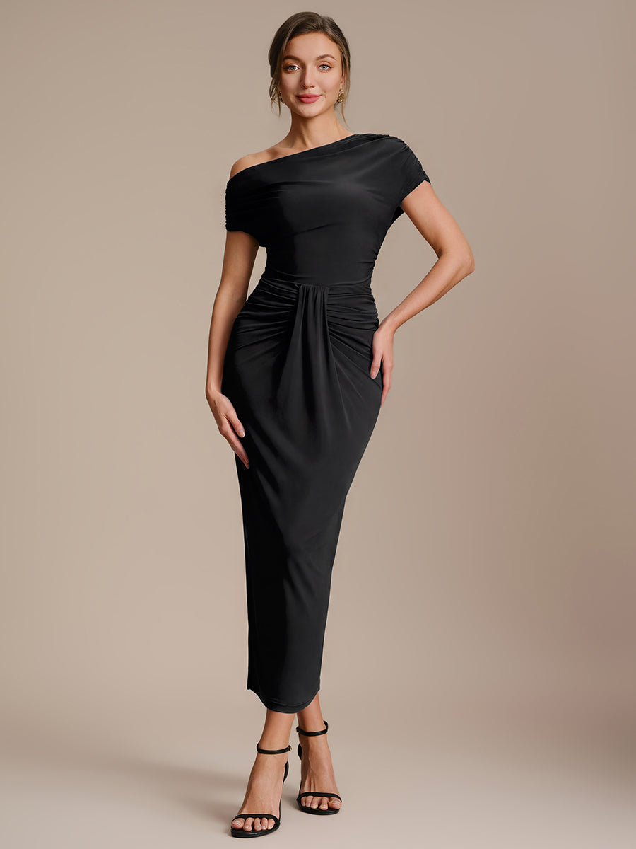 Knit Bodycon Midi Length Skirts