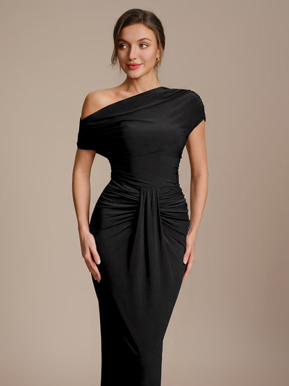Knit Bodycon Midi Length Skirts