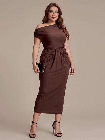 Knit Bodycon Midi Length Skirts