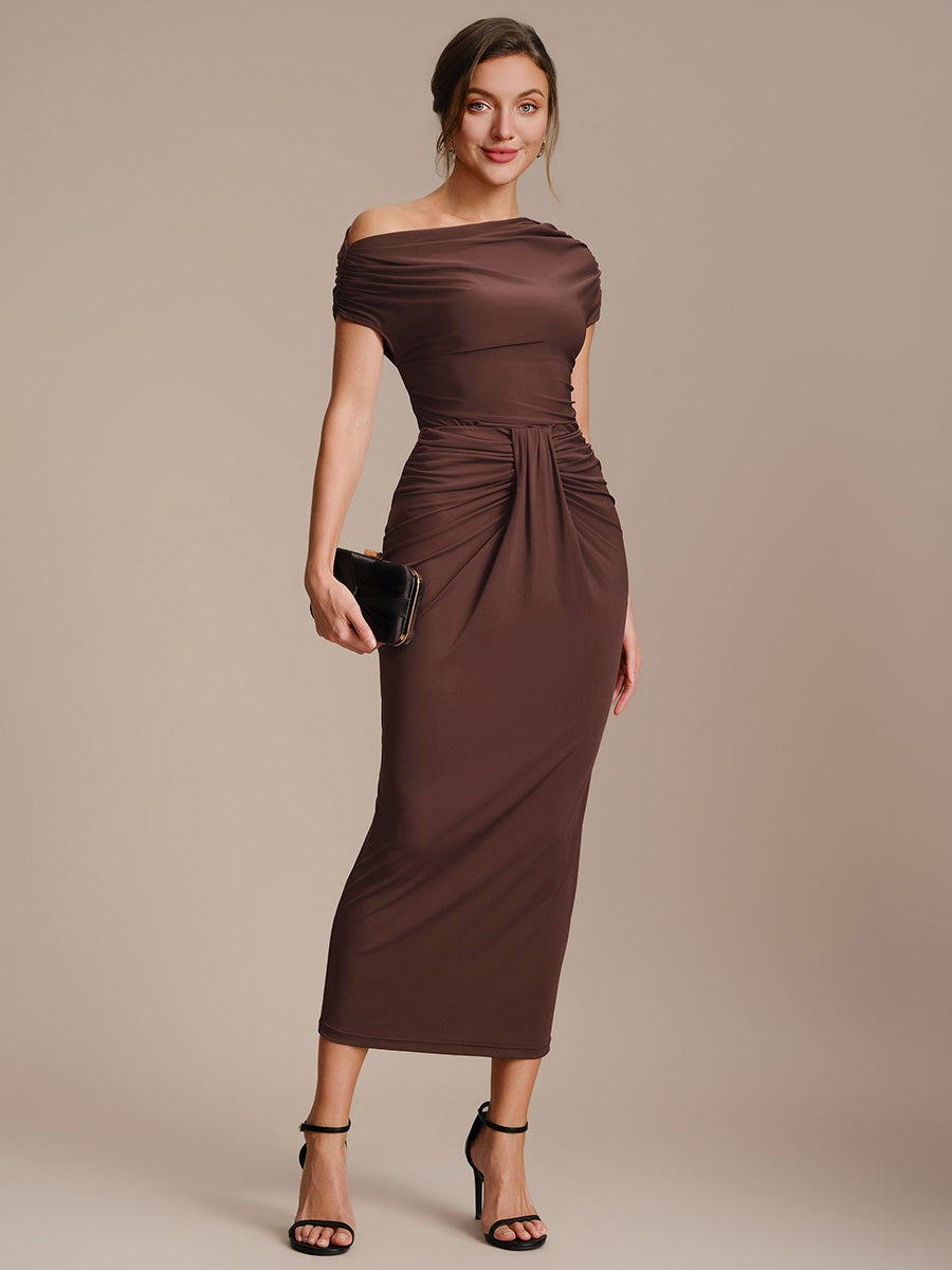 Knit Bodycon Midi Length Skirts