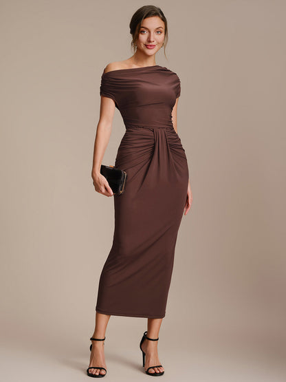 Knit Bodycon Midi Length Skirts